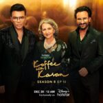 Karan Johar Instagram - A royal brew is on the menu for this week!☕️✨ Catch the mother - son duo, Sharmila Tagore & Saif Ali Khan on the latest episode of #KoffeeWithKaranS8. #HotstarSpecials #KoffeeWithKaran Season 8 - new episode streaming from Thursday on Disney+ Hotstar! #KWKS8OnHotstar @disneyplushotstar #SharmilaTagore #SaifAliKhan @apoorva1972 @jahnviobhan @dharmaticent