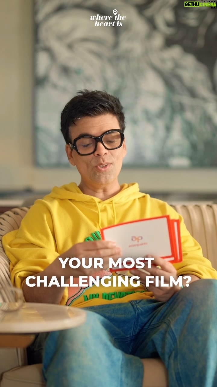 Karan Johar Instagram - My love for fiery questions and answers spills over everything I do, it’s just a part of the hamper! ✨ Here’s an unseen snippet from my home tour on @asianpaints Where The Heart Is Season 7. And to experience every corner of my home catch the episode on Youtube!🏡🍿 #AsianPaints #WhereTheHeartIs #Season7 #NowStreaming #HarGharKuchKehtaHai #ad #paidpartnership