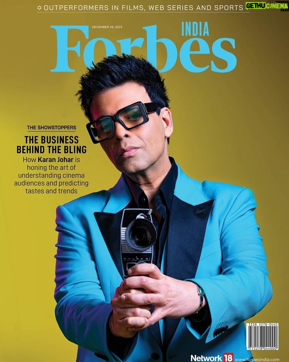 Karan Johar Instagram - All things cinema behind the bling!🎬 @forbesindia Photography: @mexyxx Styling: @ekalakhani Hair: @aalimhakim Makeup: @paresh_kalgutkar Writer: @panktimehta Artist Pr Agency by: @hypenq_pr Managed by: @len5bm