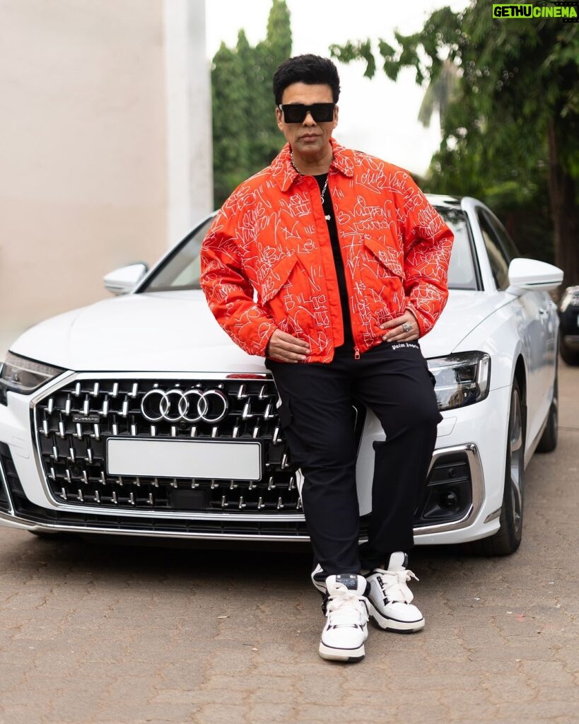 Karan Johar Instagram - Me and my Audi is a symphony I like - luxury without compromise. My perfect drive partner. Thank You @audiin for being a constant companion for the last few years! #paidpartnership #ad