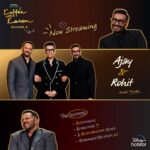 Karan Johar Instagram - The ‘biggest’ blockbuster biggies are on the koffee couch!💥🎬 Catch Ajay Devgn & Rohit Shetty on the latest episode of #KoffeeWithKaranS8. #HotstarSpecials #KoffeeWithKaran Season 8 - new episode now streaming on Disney+ Hotstar! #KWKS8OnHotstar @disneyplushotstar @ajaydevgn @itsrohitshetty @apoorva1972 @jahnviobhan @dharmaticent