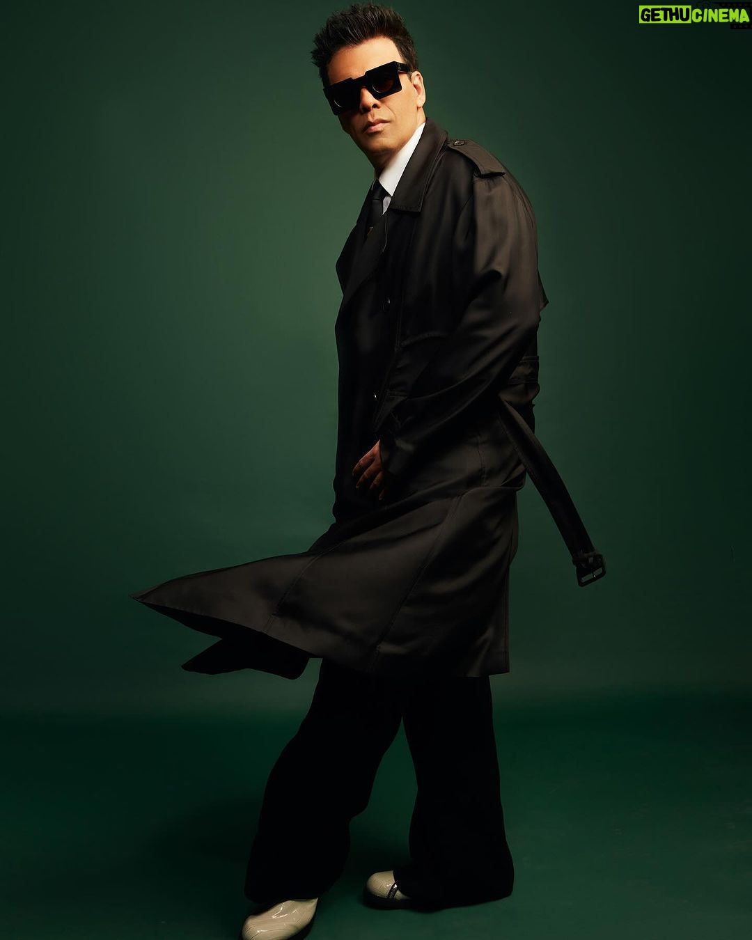 Karan Johar Instagram - Black is the safe space that can’t be replaced…. I only mean sartorially… grey is what we inhabit! Styled by @ekalakhani in @ysl @loewe 📷 @rahuljhangiani 🖤🖤🖤🖤🖤🖤🖤🖤🖤🖤