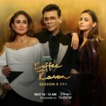 Karan Johar Instagram - Doesn’t get more PHAT than this!!!😉 Watch the loveliest queens, Kareena Kapoor Khan & Alia Bhatt on the new episode of #KoffeeWithKaran, streams from 16th November! #HotstarSpecials #KoffeeWithKaran Season 8 - a new episode every Thursday only on Disney+ Hotstar! #KWKS8OnHotstar @disneyplushotstar @kareenakapoorkhan @aliaabhatt @apoorva1972 @jahnviobhan @dharmaticent