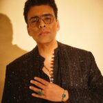 Karan Johar Instagram - Shine on! It’s the season to….. styled by @ekalakhani in @farazmanan 📷 @sheldon.santos