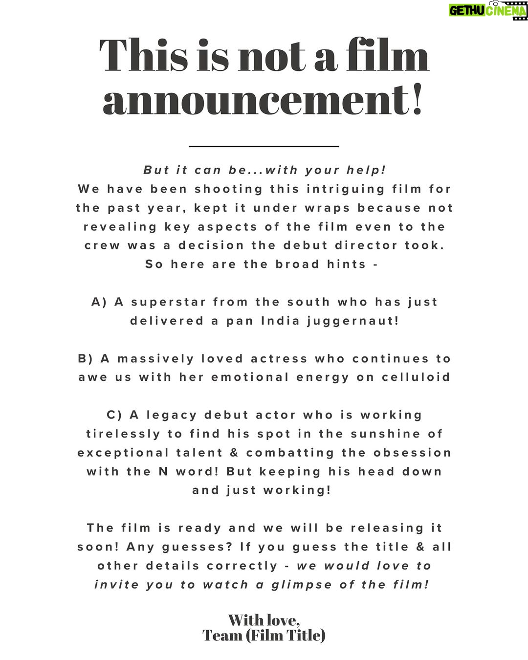 Karan Johar Instagram - Let the guessing begin!!!⏱️⏱️⏱️⏱️