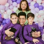 Karan Johar Instagram - Going through a purple patch!!!! My world …. The idea of balloons are more than a decoration to me… they have always represented joy and celebration and a magical feeling of happiness …. My first film is full of them … and even now my inner child comes alive when I have them around … Am so happy to have passed on my joy of balloons to my twins … who overreact as much to them as I do…. Thank you @ekalakhani for always dressing the family and to @sheldon.santos for being there to capture our moments … and the biggest hug to my children’s favourite and all our silent pillar @len5bm ❤️❤️❤️❤️