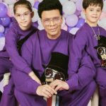 Karan Johar Instagram - Going through a purple patch!!!! My world …. The idea of balloons are more than a decoration to me… they have always represented joy and celebration and a magical feeling of happiness …. My first film is full of them … and even now my inner child comes alive when I have them around … Am so happy to have passed on my joy of balloons to my twins … who overreact as much to them as I do…. Thank you @ekalakhani for always dressing the family and to @sheldon.santos for being there to capture our moments … and the biggest hug to my children’s favourite and all our silent pillar @len5bm ❤️❤️❤️❤️