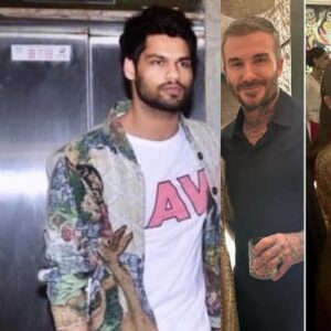 Karan Kapadia Instagram - I didn’t want to post this, but since everyone else is.. what the hell right ? Haters will say it’s fake. 
What a dream to meet my childhood hero and discuss our favourite skin care routines ❤️
@davidbeckham
#beckham#iwastheretoo