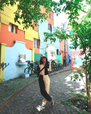 Karen Chuang Instagram - November 14, 2023 :: Some moments from Buenos Aires, Argentina:

1) First selfie in South America 😀
2) Cementerio de la Recoleta
3) El Ateneo Grand Splendid
4) After 15 years of being a pescatarian/vegetarian, Ive rebranded as an omnivore and celebrated with a steak from La Cabrera
5) Favorite exhibit at MACBA was by Eduardo Basualdo. This black foil sculpture was haunting and beautiful.
6) Wet and rainy weather!
7) El Viejo Almacén 
8) Beautiful outdoor parks
9) La Boca
10) ♥️ captured by @facundo_castelli

#buenosaires #erastour #argentina