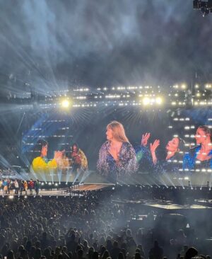 Karen Chuang Instagram - December 13, 2023 :: Cheers to the world’s biggest mega star with the world’s biggest heart 🌟 I cannot overstate how special it is to know and support you. You set a new level for what it means to be at the very top, from your magical charisma to your unbeatable character. Sending you the most amount of love that a little digital rectangle can send ♥️ HAPPY BIRTHDAY to the ultimate boss lady and our person of the year, Taylor Swift!

📸: Please tag if you know the photographer! 

#happybirthdaytaylorswift #taylorswift #erastour #december13