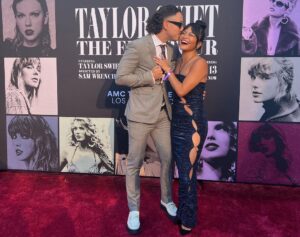 Karen Chuang Instagram - October 20, 2023 :: A family photo from the world premiere of “Taylor Swift: The Eras Tour” on October 11, 2023 in Los Angeles, CA.

My first premiere post somehow disappeared into the voids of Instagram so here’s another one celebrating a moment with some of the people I love and am inspired by the most that I will cherish forever.

Thank you Taylor for continuing to shower us with boundless opportunity and kindness ♥️✨

Fun fact: My whole look was thrifted 🌎
Dress: Miss Circle from Wasteland Highland Park (@shopwasteland)
Shoes: Jimmy Choo from Dresscue Atwater Village (@dresscue.la)

#taylorswift #tstheerastourfilm #erastour #filmpremiere #dancer #thriftstorefinds #redcarpet #losangeles #karenchuang