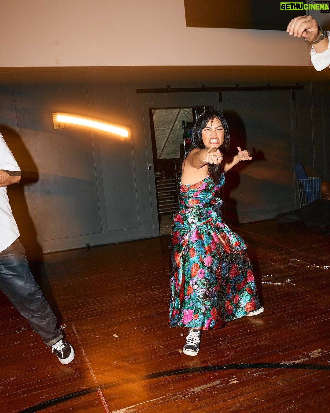 Karen Chuang Instagram - September 18, 2023 :: Exactly one week ago I got to step into CAMP (@theuniquecamp), a blissful device-free creative conference. I unplugged, learned, guided, connected, and at the very end dressed up in my best PROM outfit and danced my booty off. Thank you to everyone who joined my movement classes, an hour long exploration meant for non-dancers where we unlocked the body & mind. Thank you to la reina Sonja (@sonjarasula) for bringing CAMP back! We all needed this more than we knew, and you fearlessly led the way. Big love for you and the whole CAMP team! Scroll through for a glimpse into our experience ♥️ Shoutout to the media team for these amazing photos, and to the sponsors who provided some incredible swag for us to take home! 📸: Daniel (@danielbrittain_ ) #theuniquecamp #camp #sonjarasula #teva #kachava #goodr #outerknown #dance #movement #vistaprint The Society Hotel
