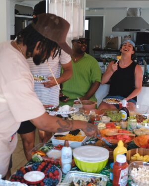 Karen Chuang Instagram - July 26, 2023 :: These are my co-workers, my friends, my family. They are generous, thoughtful, and silly. They are excellent game players and gifted grill masters. I’m grateful and lucky to know them ✨

📸: Jan (@janravnik)

#yeschef #bbq #fourthofjuly #independenceday
