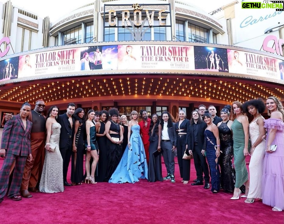 Karen Chuang Instagram - October 20, 2023 :: A family photo from the world premiere of “Taylor Swift: The Eras Tour” on October 11, 2023 in Los Angeles, CA. My first premiere post somehow disappeared into the voids of Instagram so here’s another one celebrating a moment with some of the people I love and am inspired by the most that I will cherish forever. Thank you Taylor for continuing to shower us with boundless opportunity and kindness ♥️✨ Fun fact: My whole look was thrifted 🌎 Dress: Miss Circle from Wasteland Highland Park (@shopwasteland) Shoes: Jimmy Choo from Dresscue Atwater Village (@dresscue.la) #taylorswift #tstheerastourfilm #erastour #filmpremiere #dancer #thriftstorefinds #redcarpet #losangeles #karenchuang Los Angeles, California