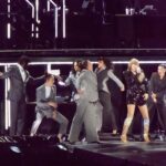 Karen Chuang Instagram - May 17, 2023 :: Always proud to be the resident shortie, especially on this tour. Don’t worry though because I can jump extra high and take very long strides. See above for reference. Thank you Internet for these photos. #tserastour #dancer #asiandancer #theerastour #erastour #erastourdancers