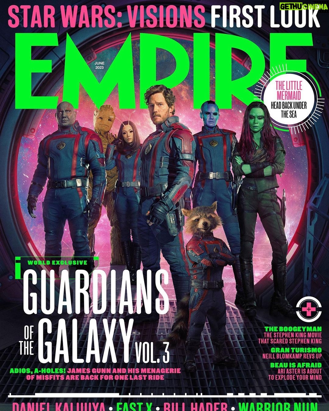 Karen Gillan Instagram - The Guardians @empiremagazine #guardiansofthegalaxyvol3 @marvelstudios
