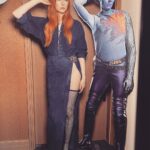 Karen Gillan Instagram - 👽 #guardiansofthegalaxyvol3 @marvelstudios Styled by @rebeccacorbinmurray Make up @jennakristina Hair @officialdanilohair # Outfit @bally Los Angeles, California