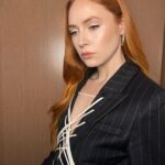 Karen Gillan Instagram - 🪐 guardians of the galaxy 🪐 Styled by @rebeccacorbinmurray Make up @jennakristina Hair @officialdanilohair @monsemaison @fernandogarciam1205 Jewels @anitakojewelry