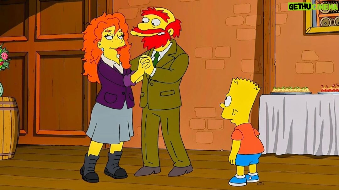 Karen Gillan Instagram - I can finally announce the role I was born to play. That’s right folks, I’m Groundskeeper Willie’s new Scottish love interest in The Simpsons. SO honoured to join this legendary show!!!! Episode airs this weekend! #thesimpsons #groundkeeperwillie