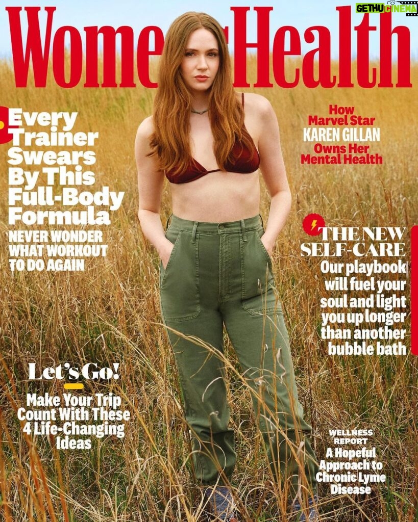 Karen Gillan Instagram - It felt good and actually rather cathartic to open up to @womenshealthmag about self care and dealing with anxiety. Thanks for having me! @HMEBookings Editor-in-chief: @lizplosser Entertainment Director: @maxwelllosgar Photographer: @aingeruzorita Interview: @verapapisova Stylist: @kgsaladino Hair: @bobbyeliot Makeup: @kaleteter Manicure: Aarika Dillard