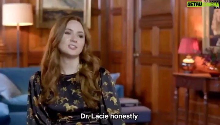 Karen Gillan Instagram - Meet my iconic Cliff Beasts character Doctor Lacie. I can communicate with the beasts like no other. @cliffbeasts @netflixfilm #cliffbeasts6
