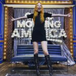Karen Gillan Instagram – LV boots in the bath tub (also, good morning America.) 

#guardiansofthegalaxyvol3 
Look @louisvuitton 
Styling @rebeccacorbinmurray 
Make up @kaleteter 
Hair @thedavidcruz New York, New York