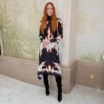 Karen Gillan Instagram - On fire in @kitx (in Paris) Styling @rebeccacorbinmurray Hair @bobbyeliot Make up @jennakristina Paris, France
