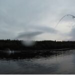 Kari Hietalahti Instagram – Driving with the mayor of Lakselva 🐳 
•
#visionflyfishing #flyfishing #atlanticsalmon #jump #bigfish #lost #norway🇳🇴 #skoganvarrevillmark Lakselva River