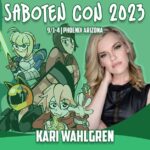 Kari Wahlgren Instagram - See you soon Arizona! I'll be at @sabotencon Sept. 1-4 in Downtown Phoenix. 💗 #FLCL #samuraichamploo #fatestay #durarara #anime #voiceover #autographs #convention