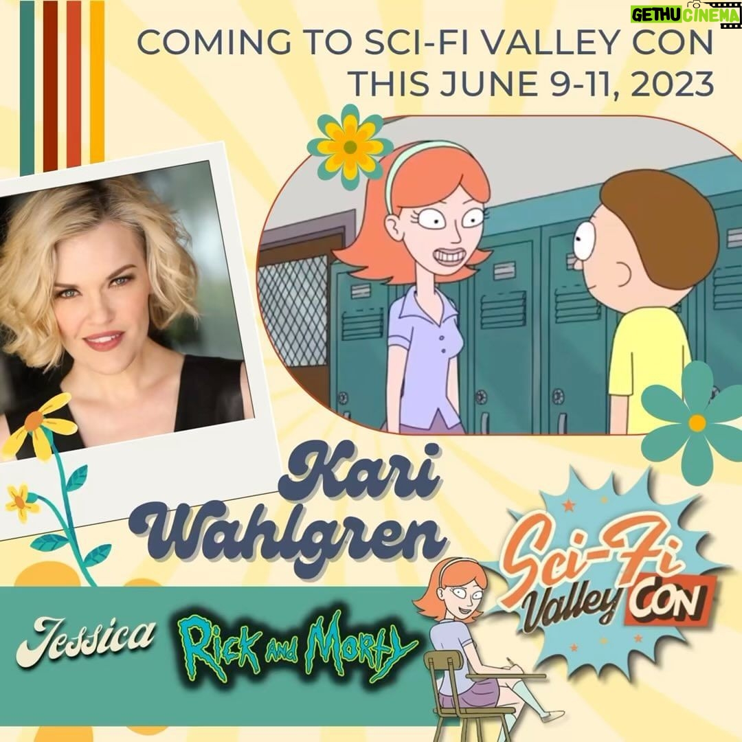 Kari Wahlgren Instagram - ๐ Wubba lubba dub-dub, fellow dimension-hoppers! โจ Guess whoโs making a mind-bending appearance at Sci-Fi Valley Con this June 9-11 in Altoona, PA? Thatโs right, itโs the incredible Kari Wahlgren! ๐๐ ๐ฅ Prepare for an intergalactic experience as Kari brings her voice acting prowess to this epic convention! ๐๏ธ From mind-blowing characters in Rick and Morty to countless other animated gems, sheโs a true multiverse talent! ๐๐ซ ๐๏ธ Donโt wait for your portal gun to recharge, snag your tickets NOW at scifivalleycon.com and save $5 if you preorder! ๐ธ Trust me, you donโt want to miss this chance to meet Kari in person and soak up the cosmic energy of Sci-Fi Valley Con! ๐โจ ๐พ So gather your squad, polish your spaceship, and mark your calendars! Letโs unite in Altoona, PA for a mind-melting weekend of nerdy goodness at Sci-Fi Valley Con! ๐๐