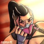 Kari Wahlgren Instagram - More MK Fan Art!! 🔥 👠⚔️ 🎨 @carlosgzz003 @carlaclaranica @zxid @jay.drawstick #mk1 #mortalkombat #fanart #mileena #kitana #voiceover
