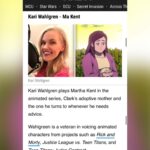 Kari Wahlgren Instagram - Who's watched it? 🙋🏼‍♀️ Did you find my characters, Ma Kent and Young Clark? #myadventureswithsuperman #makent #clarkkent #superman #dcu #dccomics