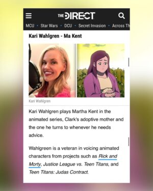Kari Wahlgren Instagram - Who's watched it? 🙋🏼‍♀️ Did you find my characters, Ma Kent and Young Clark?

#myadventureswithsuperman #makent #clarkkent #superman #dcu #dccomics