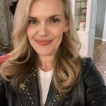 Kari Wahlgren Instagram - Posting this picture, because the awesome jacket belongs to @courtenaytaylorla and I want at least one photo wearing it!!😍 (You suuure you don’t want to clean out your closet a little more, Court?…😬💗)