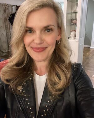 Kari Wahlgren Instagram - Posting this picture, because the awesome jacket belongs to @courtenaytaylorla and I want at least one photo wearing it!!😍 (You suuure you don’t want to clean out your closet a little more, Court?…😬💗)