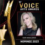 Kari Wahlgren Instagram - I can’t begin to say how honored I am to be nominated for the SOVAS Voice Awards for “Outstanding Body of Work.” Nominees must have at least 15 years in the industry…it’s surreal to think that it’s been 22 years since my first VO job in Los Angeles. Thank you for the nomination, @societyvoicearts. It’s a true honor. 🙏🏼💗 #voiceacting #voiceover #SOVAS #VoiceAwards #VoiceArtsAwards
