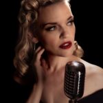 Kari Wahlgren Instagram - Photo shoot with the incredible @ericavincentphotos for an upcoming project. The retro glam vibes were magical!!🤩 Hair and makeup by @beauty_brigade_ and styling by @planetchaotika…thanks for making me feel so pretty, ladies!🥰