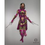 Kari Wahlgren Instagram - All this amazing Mileena fan art! ⚔️ 💜 #fanart #mileena #mortalkombat #voiceover #videogames