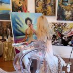 Karin Brauns Instagram - Sunday funday at the gallery capturing @sherinamikasa beauty & soul.. more to come @colorfulsinartgallery #sundayfunday #art #artist #weekend #manhattanbeach #charkra #actors #memorialday #beach #la Manhattan Beach, California