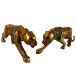 Karin Brauns Instagram - Happy Caturday "Luxurious Predators" Original sculpture made by Karin Brauns DM for more inquiries . . . . . . . #lion #tigers #lionart #artist #artwork #handmade #cheetah #leopard #animal #ankmalsculptures #wild #sculpture #artistsoninstagram #contemporarysculpture #modernart #interiordesign #instaart #ceramics #statue #artoftheday #artcollector #saturday #caturday #caturdayvibes #karinbraunsgallery #karinbrauns Manhattan Beach, California