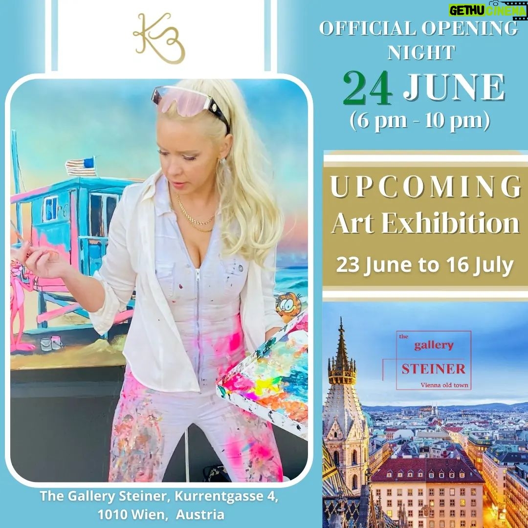 Karin Brauns Instagram - I am happy to announce that I am coming back to Vienna for another art exhibition at The gallery STEINER š¦š¹ š„ Exhibiting dates (23 June till 16 July) Official Opening Night (24 June - 6pm to 10pm) Location: Kurrentgasse 4 Vienna, Austria @thegallerysteiner . . . . . #artgallery #viennastreet #artstudio #artshow #artexhibition #viennaaustria #austria #vienna_austria #viennadaily #viennagirl #viennaart #wien #viennagram #viennascene #viennadaily #viennacalling #viennalife #viennatravel #welovevienna #viennacream #ilovevienna #gallerysteiner #steiner #viennatour #viennava #artcollective #artist #exhibitions #vienna_online #viennainside Wien, Austria