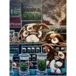 Karin Brauns Instagram - "Lit Gremlins Up And Smoke” 48” x 36” acrylic on canvas Up for grabs Original Artwork: $6,000 Paper Prints & giclée available for sale Showcasing at @colorfulsinartgallery DM for inquiries . . . . . #gremlins #gizmo #mogwai #gremlinsmovie #horror #gremlin #horrormovies #gremlinsfan #gremlinscollection #thenewbatch #smovies #art #movies #stevenspielberg #kawaii #zachgalligan #toystagram #artwork #acrylicpainting #animalart #artoftheday #colorfulsinartgallery #artists #karinbraunsgallery #karinbrauns Manhattan Beach, California