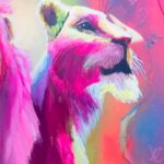 Karin Brauns Instagram - Just a little brief tour of my artwork hanging on the walls at: 729 N La Cienega Blvd, West Hollywood, CA 90069 Swing by for a visit or DM for sale inquiries #art #artwork #sale #artsale #fineart #hollywood #event #popart #weho #lions #animals #design #interiordesigner #fun