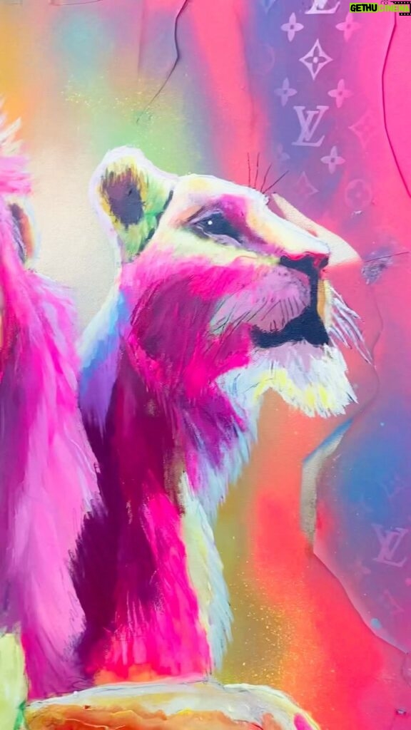 Karin Brauns Instagram - Just a little brief tour of my artwork hanging on the walls at: 729 N La Cienega Blvd, West Hollywood, CA 90069 Swing by for a visit or DM for sale inquiries #art #artwork #sale #artsale #fineart #hollywood #event #popart #weho #lions #animals #design #interiordesigner #fun