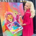 Karin Brauns Instagram - Another Faboulus event at @sandracoastala1 & another new painting in the making 💕 . . . . . . . #fineart #interiordesign #legendsofdesign #lacienega#lcdqla #liveart #popart #fineart #art #artist #artworld #painting #paintinglive #sandracosta #westhollywood #artlife #liveshow #lacienega #vintagestyle #fashionstyle #fashionnova #theartistsway  #weekendvibes #lifestyle #artoftheday  #sundayfunday #painter #paintings  #live #karinbraunsgallery  #karinbrauns La Cienega Boulevard