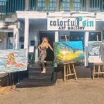 Karin Brauns Instagram - Weekend vibes at the gallery. Now open! @colorfulsinartgallery 350 N Sepulveda suite #4, Manhattan Beach, California, 90266 . . . . . . . #artist #artwork #artoftheday #instaart #arte #contemporaryart #creative #gallerywall #artwork #painting #artistsoninstagram #actress #model #hollywood #artistlifestyle #beauty #californiaadventure #movie #instagood #artgallery #wallclimbing #acting #actresslife #art #photooftheday #newgallery #losangeles #sinistermonopoly #karinbrauns