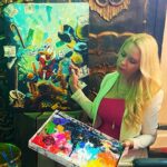 Karin Brauns Instagram - Dressing up & sipping some delicious coffee while painting.. priceless! Weekend vibes . . . . . . . #artlife #fineart #interiordesign #legendsofdesign #lacienega#lcdqla #popart #fineart #artist #artworld #painting #paintinglive #sandracosta #liveshow #lacienega #vintagestyle #fashionstyle #fashionnova #theartistsway #weho #westhollywood #weekend #weekendvibes #beverlyhills #artoftheday #picoftheday #paintings #louisvuitton #karinbraunsgallery  #karinbrauns Manhattan Beach, California