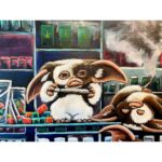 Karin Brauns Instagram - "Lit Gremlins Up And Smoke” 48” x 36” acrylic on canvas Up for grabs Original Artwork: $6,000 Paper Prints & giclée available for sale Showcasing at @colorfulsinartgallery DM for inquiries . . . . . #gremlins #gizmo #mogwai #gremlinsmovie #horror #gremlin #horrormovies #gremlinsfan #gremlinscollection #thenewbatch #smovies #art #movies #stevenspielberg #kawaii #zachgalligan #toystagram #artwork #acrylicpainting #animalart #artoftheday #colorfulsinartgallery #artists #karinbraunsgallery #karinbrauns Manhattan Beach, California