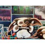 Karin Brauns Instagram - "Lit Gremlins Up And Smoke” 48” x 36” acrylic on canvas Up for grabs Original Artwork: $6,000 Paper Prints & giclée available for sale Showcasing at @colorfulsinartgallery DM for inquiries . . . . . #gremlins #gizmo #mogwai #gremlinsmovie #horror #gremlin #horrormovies #gremlinsfan #gremlinscollection #thenewbatch #smovies #art #movies #stevenspielberg #kawaii #zachgalligan #toystagram #artwork #acrylicpainting #animalart #artoftheday #colorfulsinartgallery #artists #karinbraunsgallery #karinbrauns Manhattan Beach, California