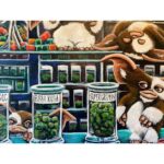 Karin Brauns Instagram - "Lit Gremlins Up And Smoke” 48” x 36” acrylic on canvas Up for grabs Original Artwork: $6,000 Paper Prints & giclée available for sale Showcasing at @colorfulsinartgallery DM for inquiries . . . . . #gremlins #gizmo #mogwai #gremlinsmovie #horror #gremlin #horrormovies #gremlinsfan #gremlinscollection #thenewbatch #smovies #art #movies #stevenspielberg #kawaii #zachgalligan #toystagram #artwork #acrylicpainting #animalart #artoftheday #colorfulsinartgallery #artists #karinbraunsgallery #karinbrauns Manhattan Beach, California